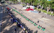 Độc đáo giải kéo co 'khổng lồ' TP Hà Tiên nhân ngày lễ giỗ Đức khai trấn Mạc Cửu