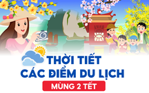 Nhiệt độ hôm nay mùng 2 Tết Ất Tỵ tại các điểm du lịch