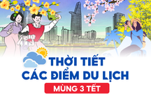 Nhiệt độ hôm nay mùng 3 Tết Ất Tỵ tại các điểm du lịch