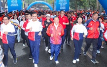 4.500 người tham gia Ngày chạy Olympic vì sức khỏe toàn dân