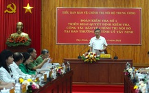 Bộ trưởng Tô Lâm kiểm tra công tác bảo vệ chính trị nội bộ tỉnh Tây Ninh