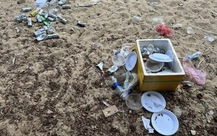 Nhiều nơi trên bán đảo Sơn Trà đầy rác