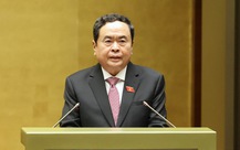 Phó chủ tịch thường trực Quốc hội Trần Thanh Mẫn phát biểu khai mạc kỳ họp Quốc hội