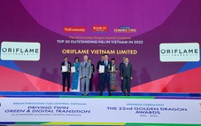 Oriflame Việt Nam nhận giải thưởng Rồng Vàng năm thứ 3 liên tiếp