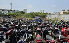 Quận Bình Thạnh: Hàng ngàn xe vi phạm nằm phơi nắng trong kho tạm bợ