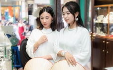 Áo dài lụa, nón lá rủ nhau xuống phố Hà thành