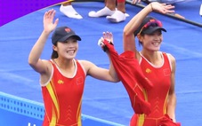 Đôi nữ chèo thuyền Trung Quốc giành HCV đầu tiên của Asiad 19