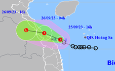 Đêm nay, áp thấp nhiệt đới đổ bộ Quảng Bình - Thừa Thiên Huế, miền Trung mưa rất to