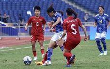 Nữ Việt Nam - Nhật Bản (hiệp 1) 0-0: Nhật Bản gây sức ép lớn
