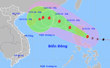 Bão Toraji mạnh lên cấp 12, giật cấp 15, tối nay vào Biển Đông