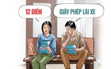 Kiểm tra kiến thức để phục hồi điểm giấy phép lái xe từ 1-1-2025: Tính điểm thế nào?