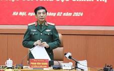 Đại tướng Phan Văn Giang làm việc với Tổng cục Chính trị Quân đội nhân dân Việt Nam
