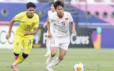 Thống kê trận đấu: U23 Việt Nam chỉ hơn Malaysia... bàn thắng