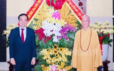 Phó thủ tướng Trần Lưu Quang thăm, chúc mừng Đại lễ Phật đản tại TP.HCM