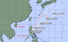 Áp thấp nhiệt đới ngoài khơi Philippines mạnh thành bão Ewiniar
