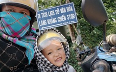 Chở con trai 4 tuổi đi phượt khắp Việt Nam bằng xe máy