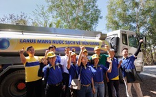 Bia Larue mang 640.000 lít nước sinh hoạt về với Tiền Giang