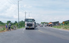 Phân luồng xe vào tuyến tránh Long Xuyên để né sạt lở quốc lộ 80