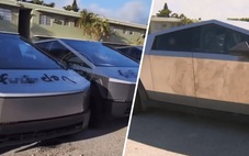 Hàng loạt xe Tesla Cybertruck bị phun sơn