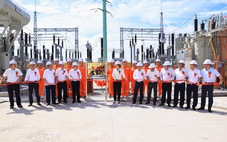 EVNNPC gắn biển công trình TBA 110kV Yên Lạc, chào mừng 55 năm thành lập
