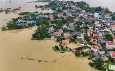 Khu dân cư ở Ninh Bình, Hà Nam ngập sâu dù nước lũ trên sông đã rút