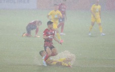 Công An Hà Nội - Thanh Hóa (hiệp 1) 0-0: Trận đấu tạm hoãn vì mưa lớn