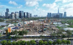 Hình hài công trình hành chính mới của TPHCM dần lộ diện tại Thủ Thiêm