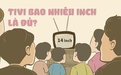 Hồi xưa cả xóm xem một cái TV 14 inch, thời nay 32 inch còn bị chê