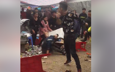 Một thanh niên bị đánh hội đồng tới tấp gần chùa Đậu, Hà Nội