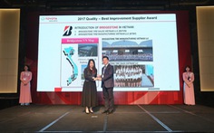 Bridgestone Việt Nam đạt danh hiệu “Nhà cung cấp chất lượng của năm 2017”