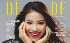 Hoa hậu Phạm Hương rực rỡ trên bìa tạp chí Dé Modé