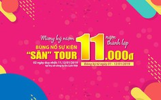 Du Lịch Việt dành tặng 1.100 vé dịch vụ tour 11.000 đồng