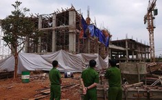 Sập giàn giáo công trình đang xây, ít nhất 8 người bị thương