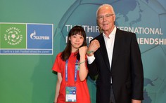 Cầu thủ nhí Việt Nam được giao lưu cùng huyền thoại Franz Beckenbauer