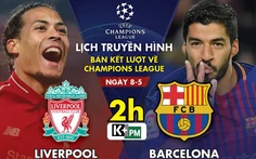 Lịch trực tiếp Liverpool gặp Barca