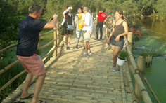 Cầu tre dài nhất Việt Nam và rừng tràm Trà Sư lập kỷ lục Việt Nam