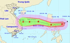 Ngày 2-11 siêu bão Goni vào Biển Đông, tâm bão cách Hoàng Sa 470km