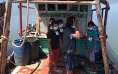 Cảnh sát biển Thái Lan bắt 6 thuyền viên cùng tàu cá Việt Nam