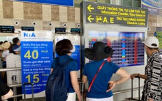Sân bay Nội Bài hạn chế loa thông báo chuyến bay từ 30-7