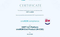 VNPT là đơn vị duy nhất tại Việt Nam đạt chứng chỉ quốc tế oneM2M