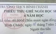 TP.HCM: Yêu cầu dừng thu, trả lại tiền 'ghế ngồi học sinh' cho phụ huynh