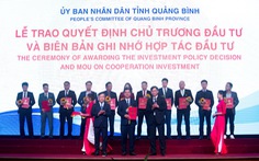 Tập đoàn DIC được Quảng Bình trao biên bản hợp tác đầu tư