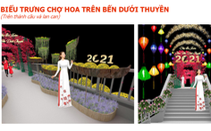 TP.HCM: Rực rỡ Chợ hoa xuân 'Trên bến dưới thuyền'