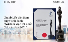 Chubb Life Việt Nam: 'Nơi làm việc tốt nhất Châu Á 2021'