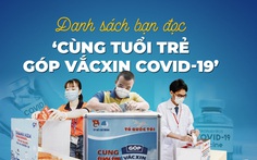 Chiều 11-6: Hơn 11,4 tỉ đồng 'Cùng Tuổi Trẻ góp vắc xin COVID-19'