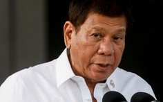 Ông Duterte nói không lùi bước ở Biển Đông dù chết dưới tay Trung Quốc