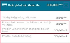 Hủy vé bay, các khoản phí sân bay, phí an ninh vào túi ai?