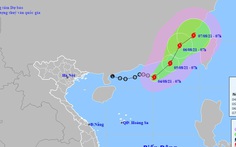 Áp thấp nhiệt đới mạnh lên thành bão, có khả năng mạnh thêm