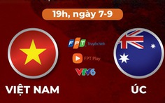 Lịch trực tiếp trận Việt Nam - Úc ở vòng loại thứ 3 World Cup 2022