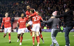 Nottingham Forest tạo 'địa chấn' khi đá bay Arsenal khỏi Cúp FA